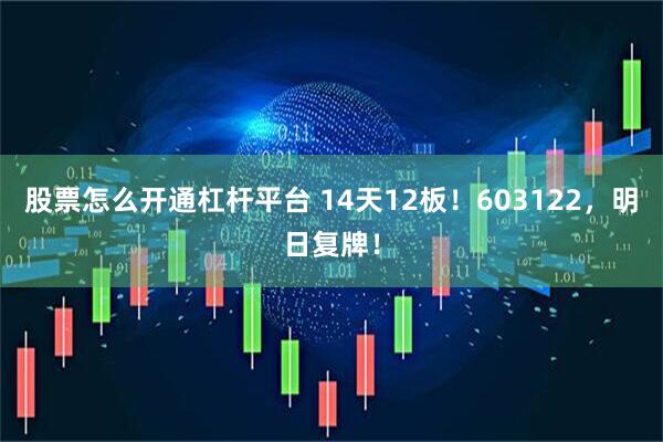 股票怎么开通杠杆平台 14天12板！603122，明日复牌！